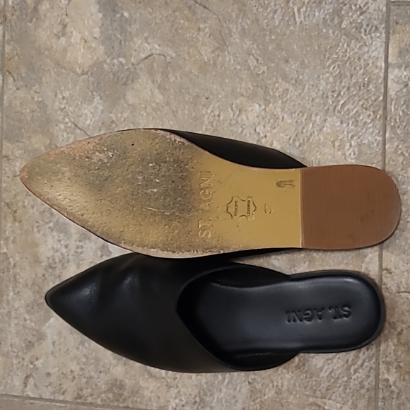 St Agni black leather mules - Picture 3 of 4
